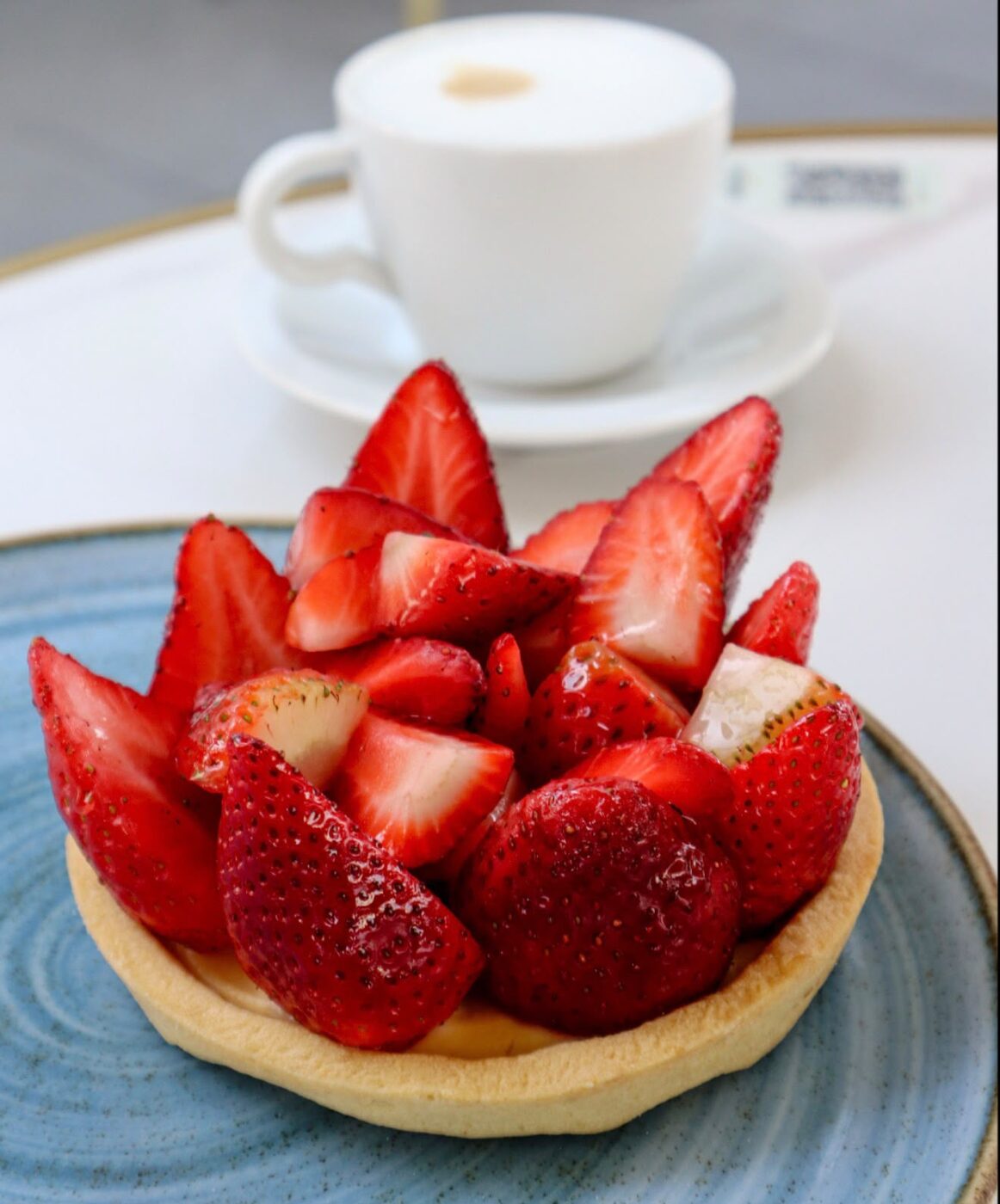 Postre con frutillas